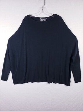 KILLSTAR Oversized Pullover Boxy Soft Knit Black size XXL Minimalist Goth Punk